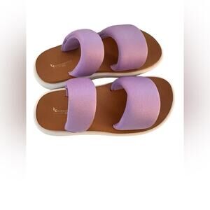 New! Koolaburra by Ugg Puffy Alane Purple Rose Slide Sandals, size 6
